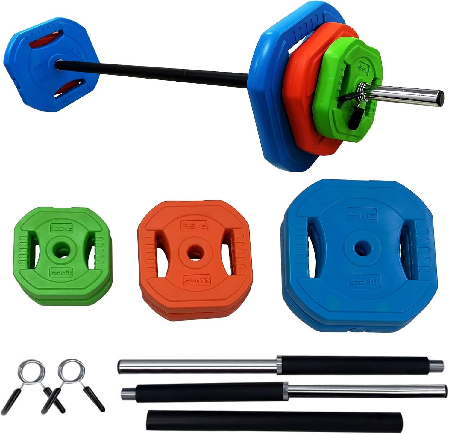 Adjustable Barbell Set PU Coating