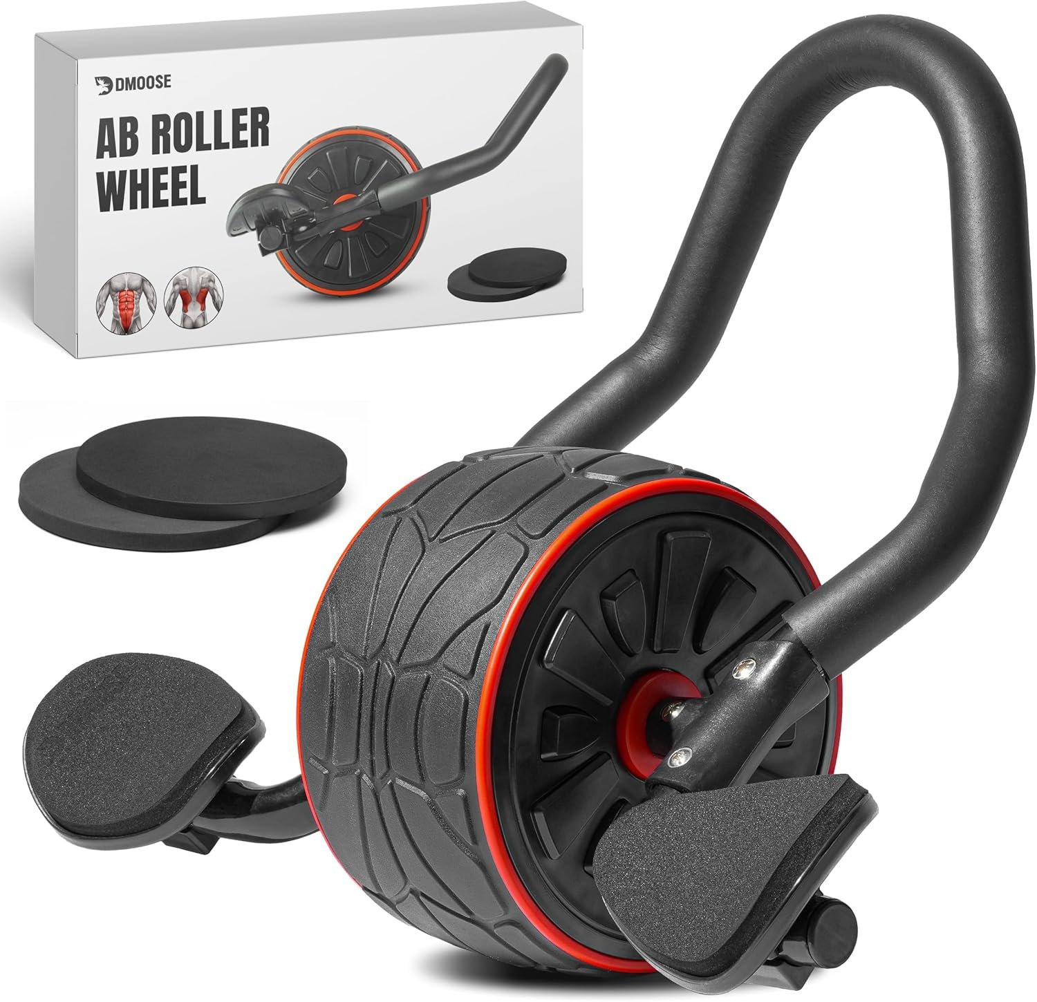 DMoose Ab Roller Wheel with Elbow Support