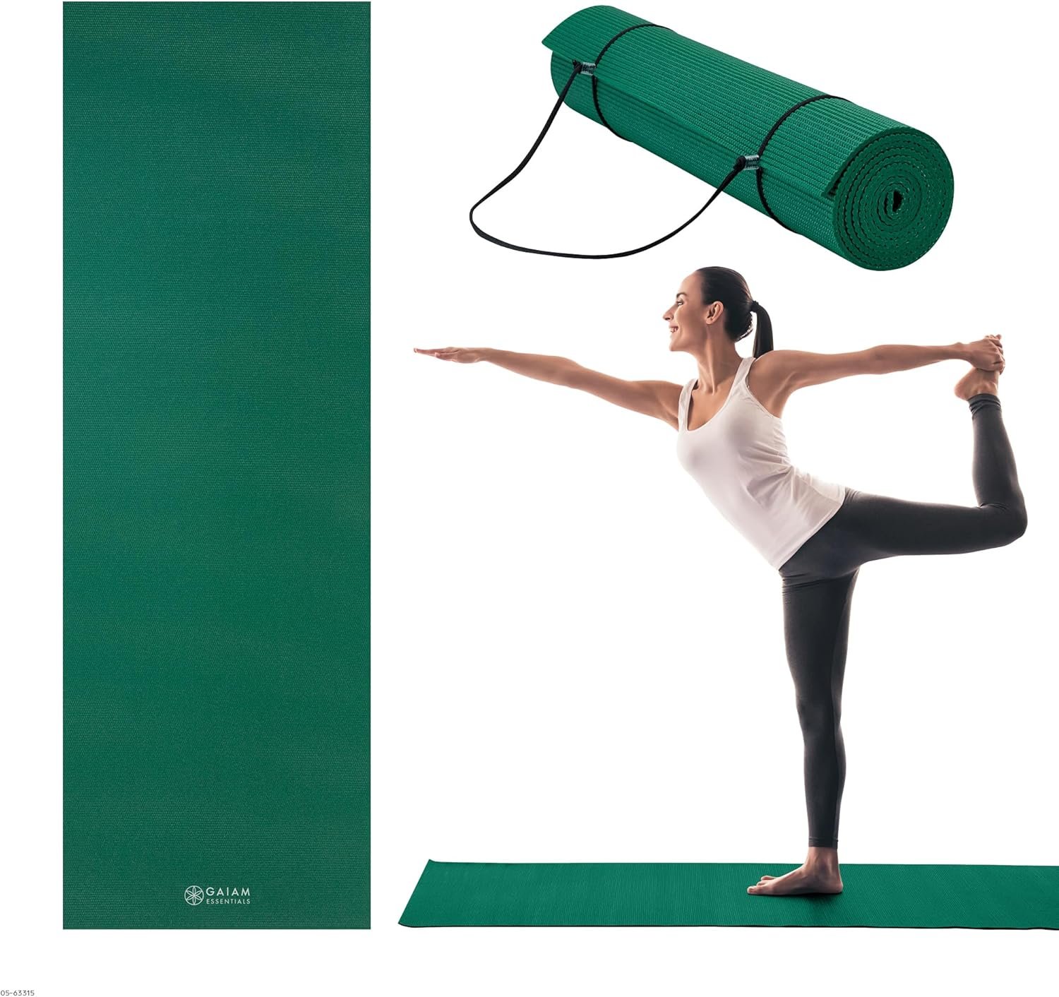 Gaiam Essentials Premium Yoga Mat with carrying sling
