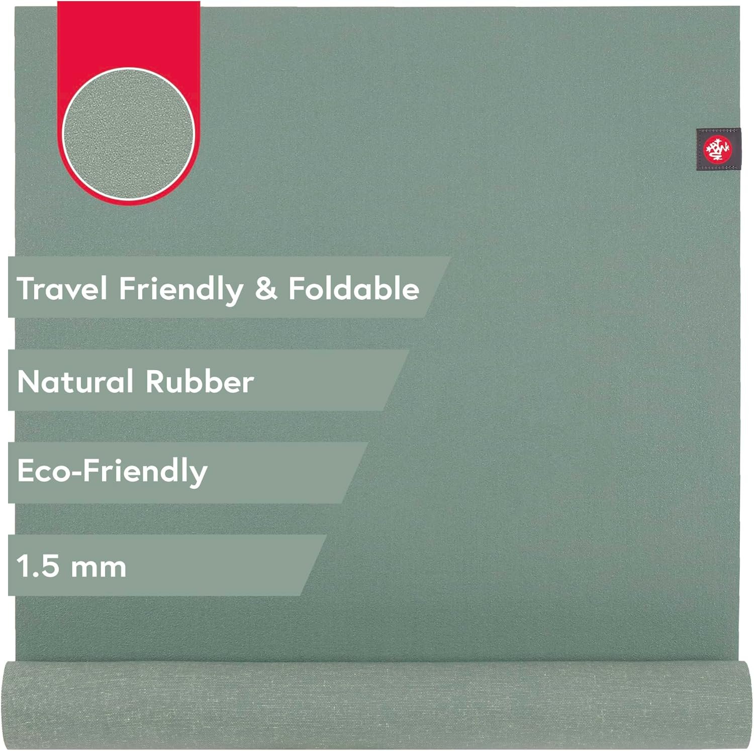 Manduka eKO SuperLite travel yoga mat folded