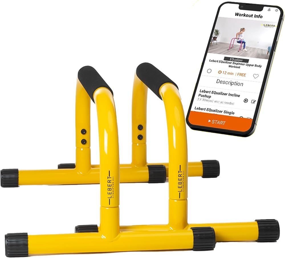 Lebert Fitness Parallette Push-Up Bars & Dip Station