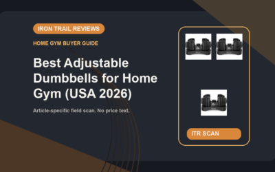 Iron Trail Reviews article banner for Best Adjustable Dumbbells for Home Gym (USA 2026)