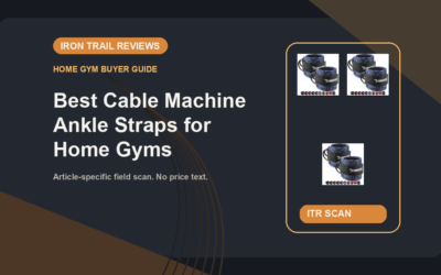 Iron Trail Reviews article banner for Best Cable Machine Ankle Straps for Home Gyms