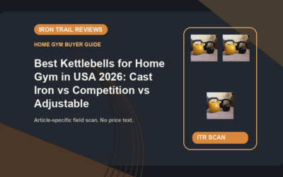 Iron Trail Reviews article banner for Best Kettlebells for Home Gym in USA 2026: Cast Iron vs Competition vs Adjustable