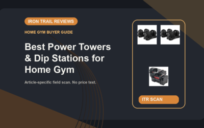 Iron Trail Reviews article banner for Best Power Towers & Dip Stations for Home Gym