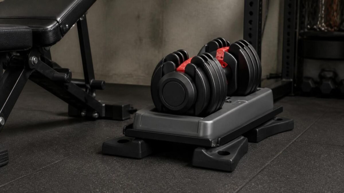 Best Adjustable Dumbbell Cradles for Floor Protection product photo
