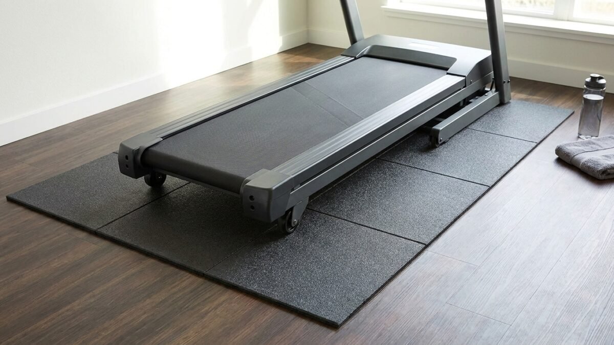 Best Folding Treadmill Mats for Apartments (2026) realistic product scene