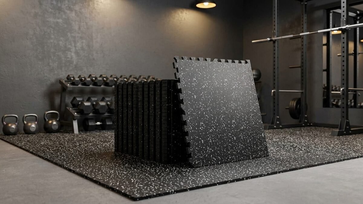 Best Gym Mat Tape for Home Gym Floors (2026) realistic product scene