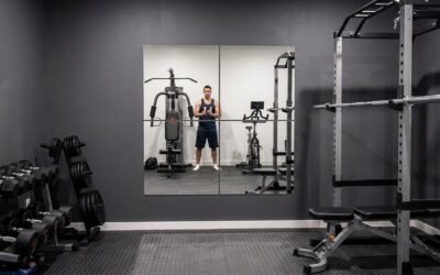 Best Home Gym Mirror Tiles for Form Checks (2026) realistic product scene