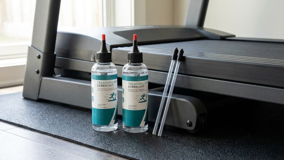 Best Treadmill Lubricants for Home Gyms (2026) realistic product scene
