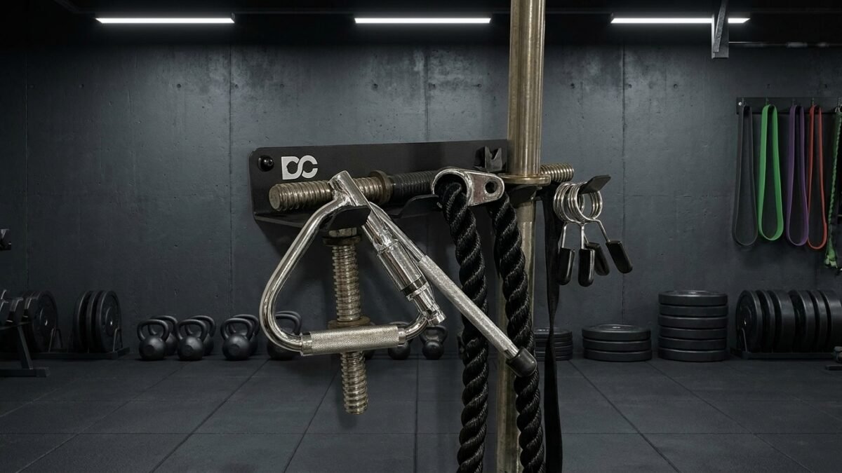 Best Wall-Mounted Resistance Band Storage for Home Gyms (2026) realistic product scene